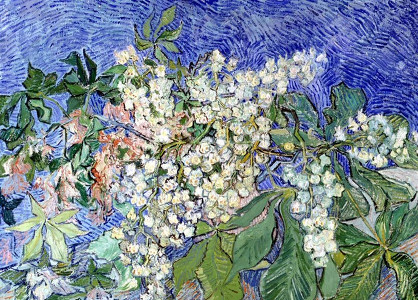 Branche de marronnier en fleurs» de Vincent Van Gogh (1890)