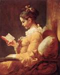 Jeune fille lisant -v.1776